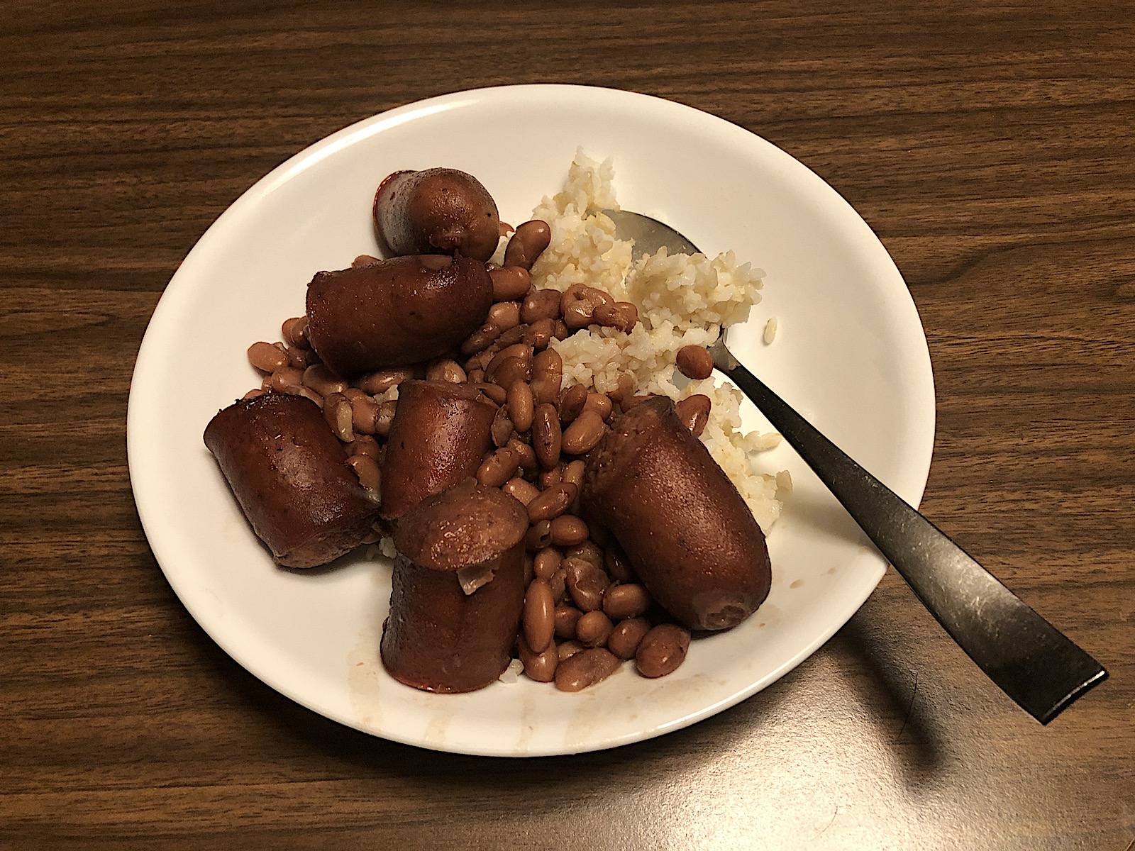 Recipe Grandpa's Pot of Old Fashioned Pinto Beans with Andouille