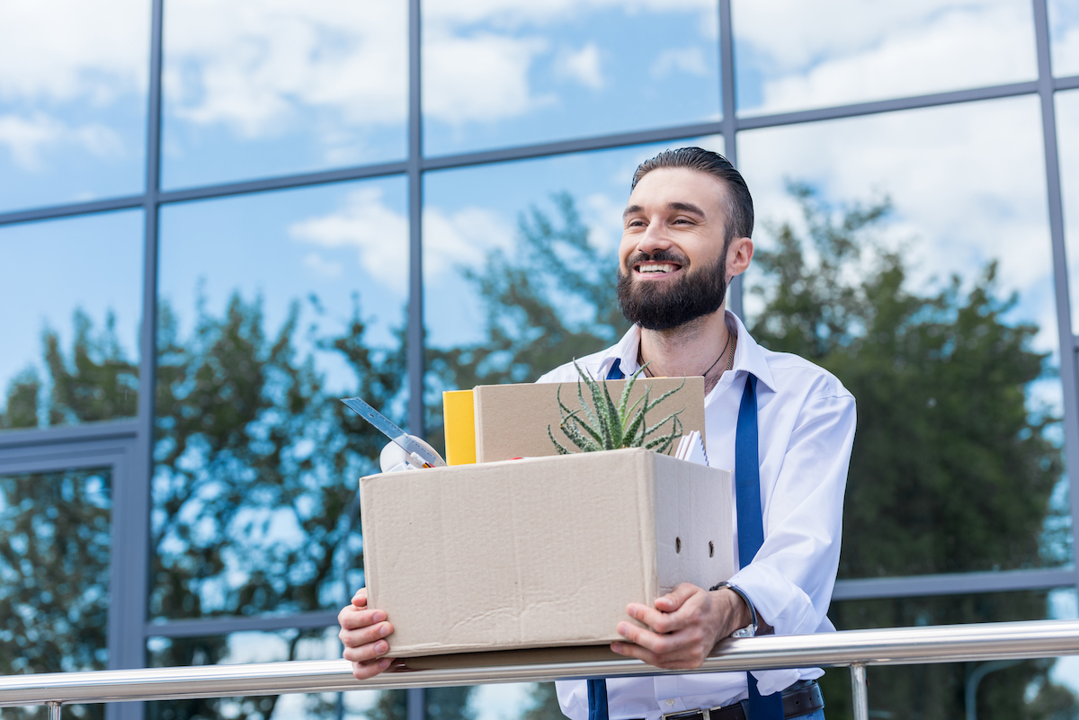 Employee happy to be fired